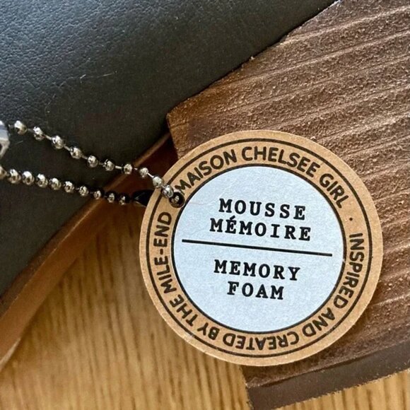 NEW🎁 Leather MAISON CHELSEE GIRL "Tribute" Slate Grey, Treaded, Ankle Boots - Picture 9 of 9